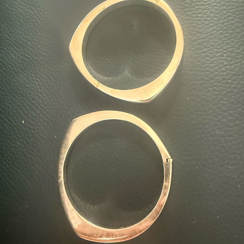 Elegant Sterling Silver Bangles  Set - 2 bangles - Picture 3 of 6